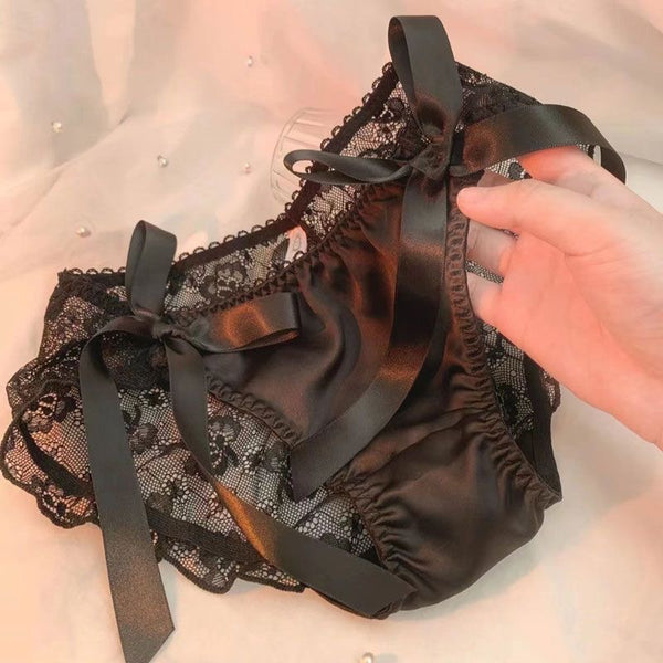 See Through French Style Bowknot Panties