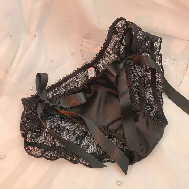 See Through French Style Bowknot Panties