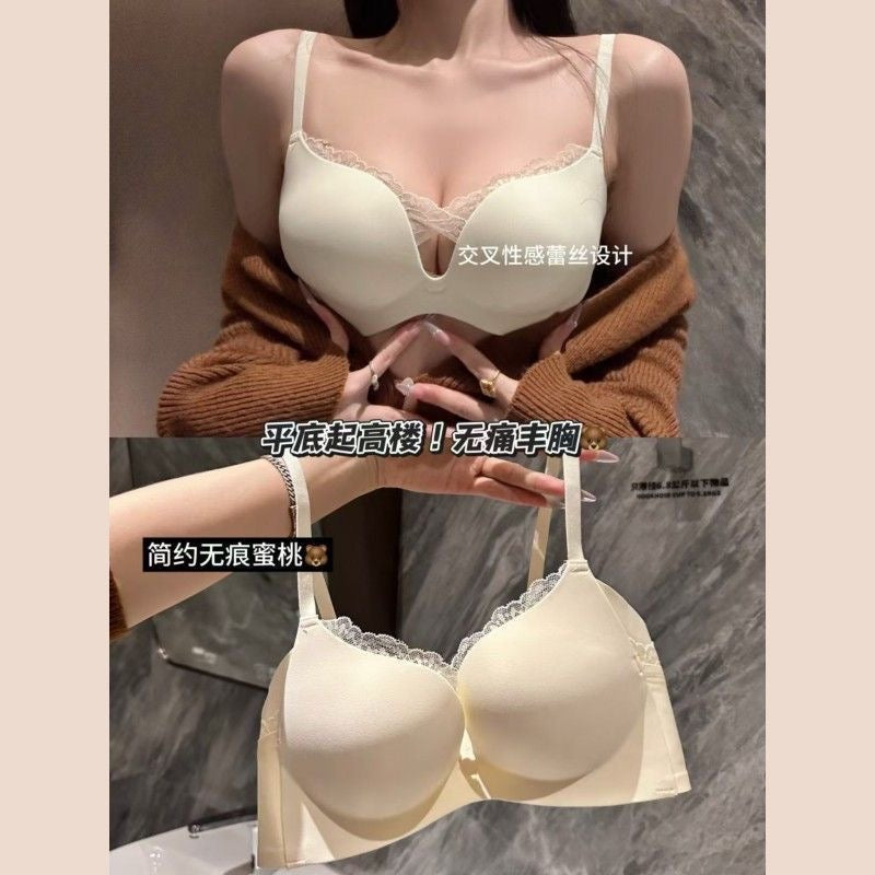 Wireless Push Up Bra for Women | Deep V Cleavage Enhancing Bra