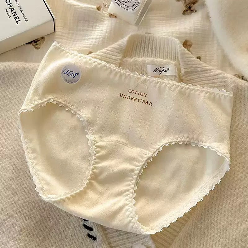 Antibacterial Pure Cotton Mid-Rise Breathable Panties