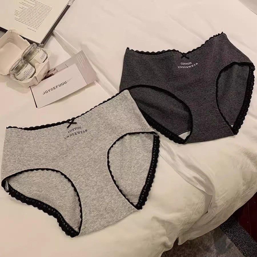 Antibacterial Pure Cotton Mid-Rise Breathable Panties