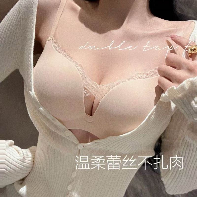 Wireless Push Up Bra for Women | Deep V Cleavage Enhancing Bra