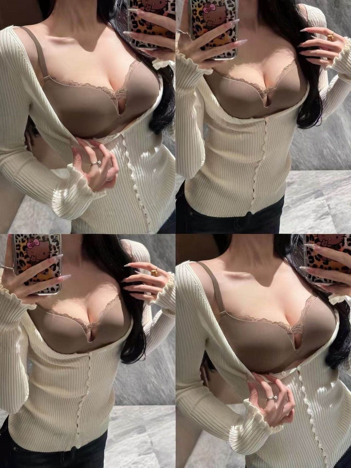 Wireless Push Up Bra for Women | Deep V Cleavage Enhancing Bra