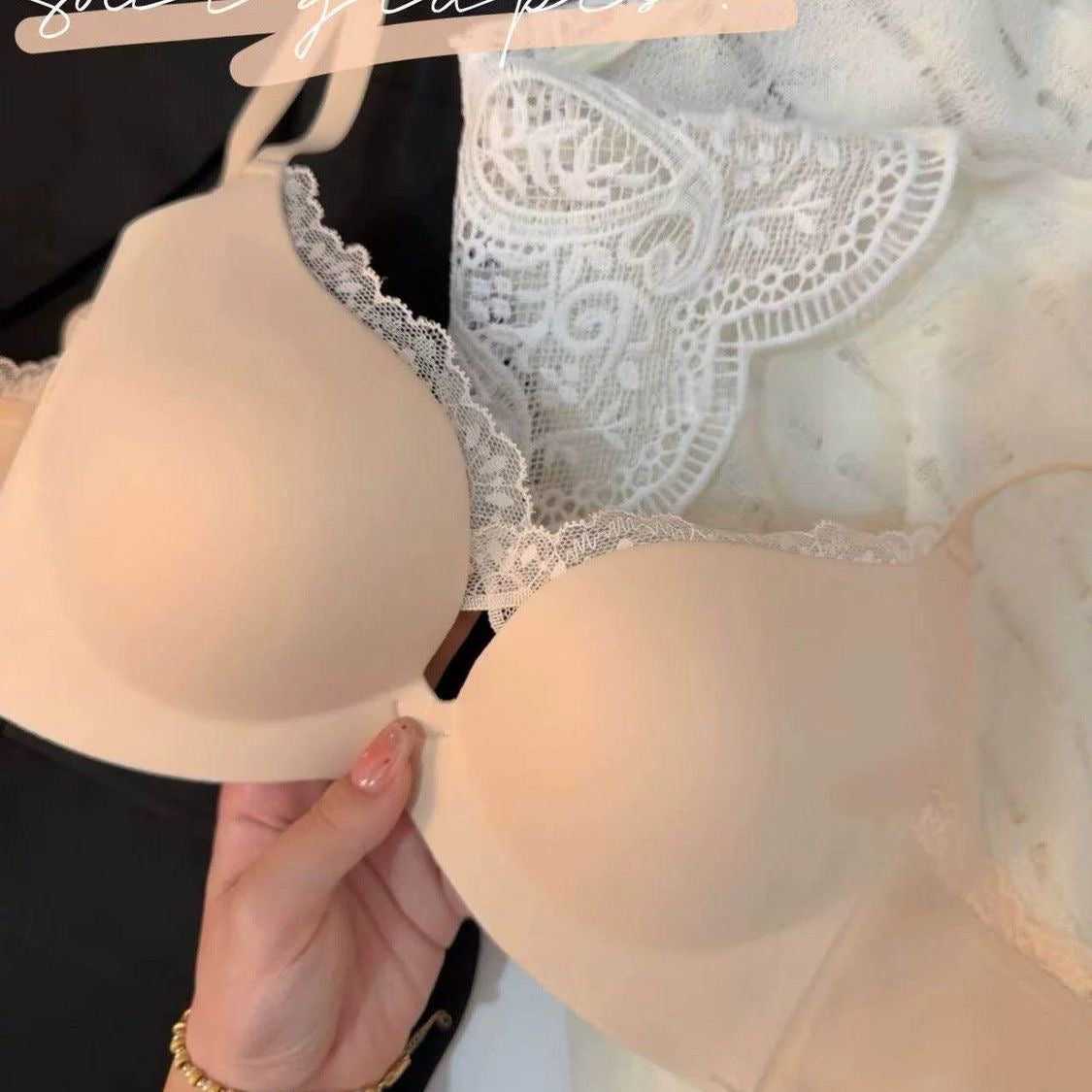 Wireless Push Up Bra for Women | Deep V Cleavage Enhancing Bra