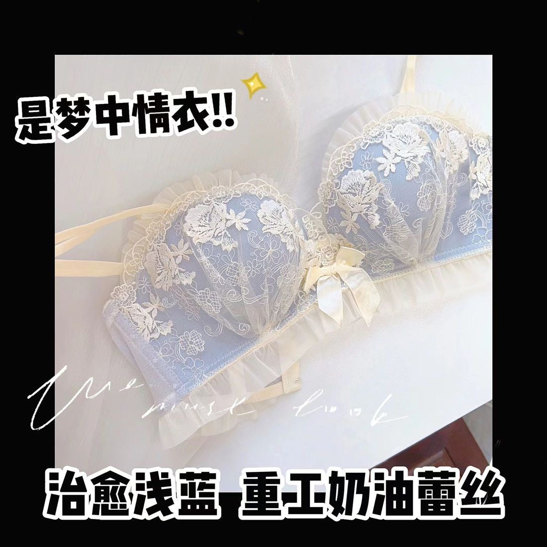 Bridal French Luxury Lace Bra Set