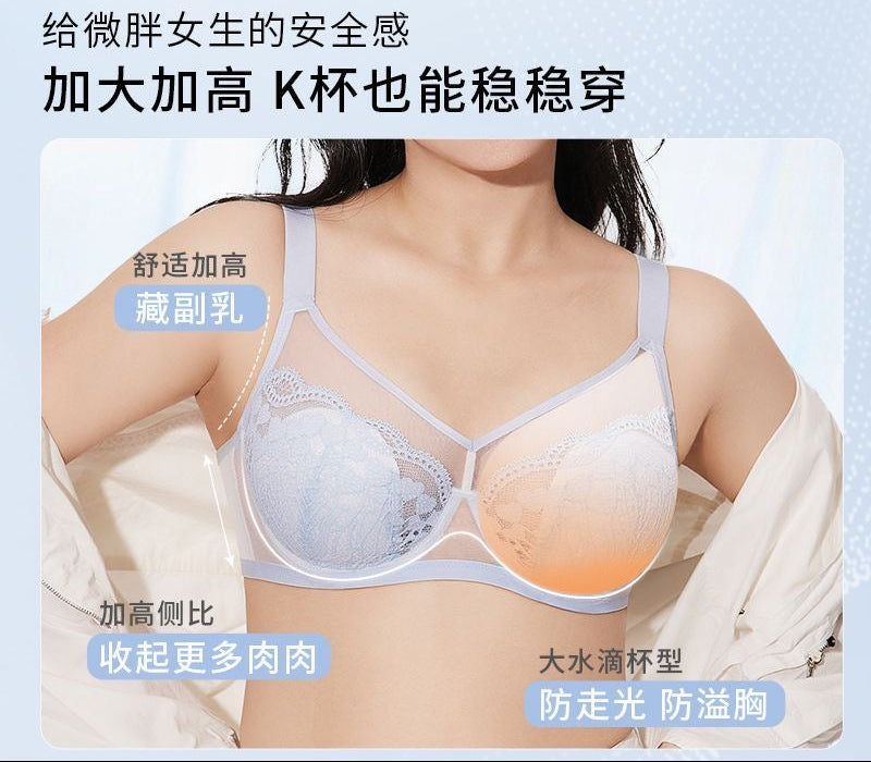 Full Coverage Lightweight Lace Bra for Large Bust | Better Support