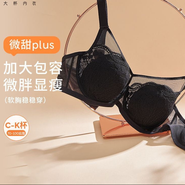 Full Coverage Lightweight Lace Bra for Large Bust | Better Support