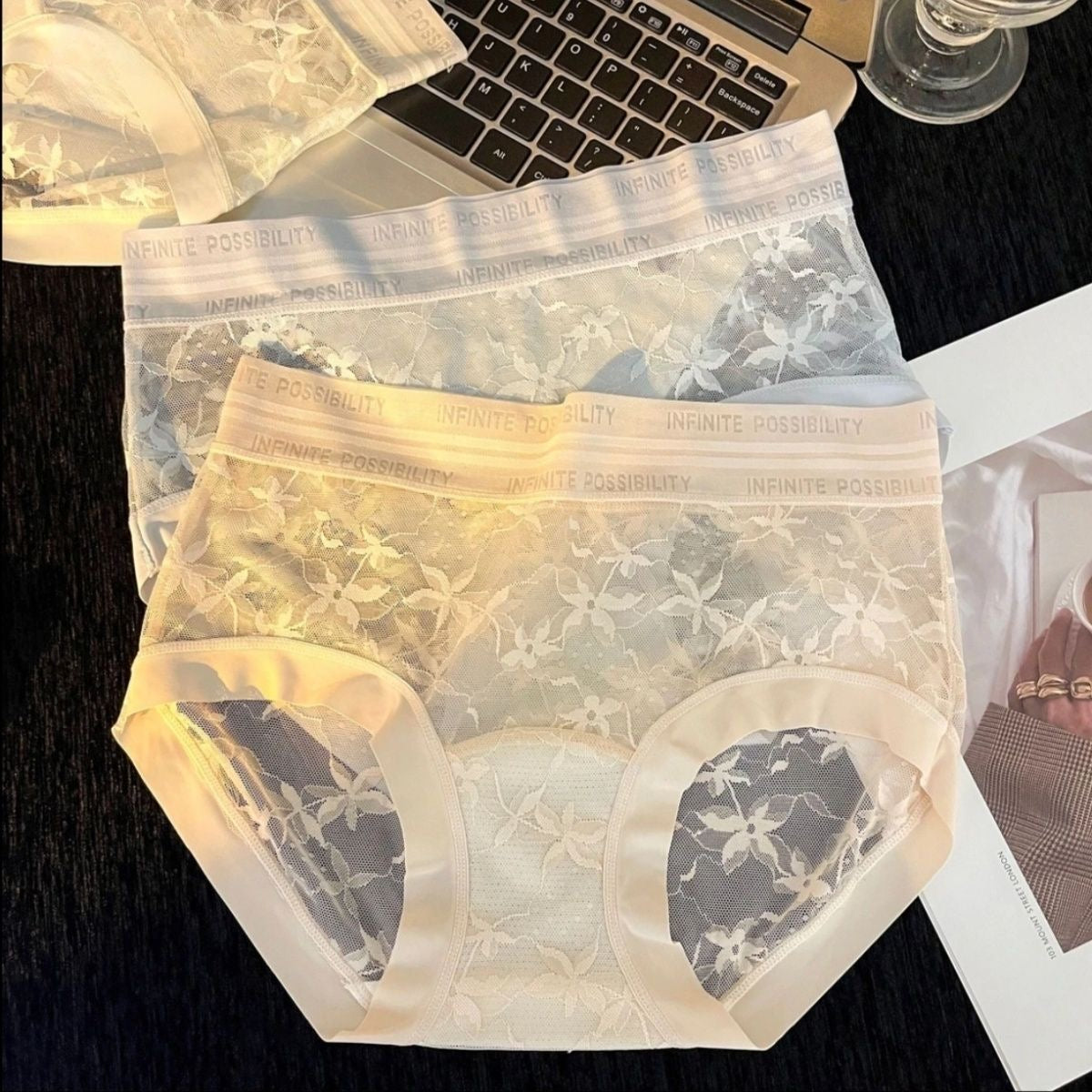 Full Coverage Lace Briefs | 3D Hip-Hugging High Waist Panties