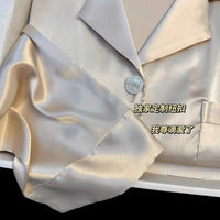 Moonlight Pearl Satin Short-Sleeve PJ Set