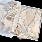 Moonlight Pearl Satin Short-Sleeve PJ Set