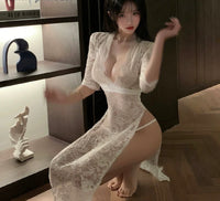 Waist-Cinching See-Through Outfit