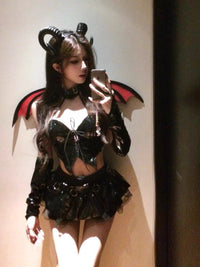 调皮小恶魔曲线紧身裙