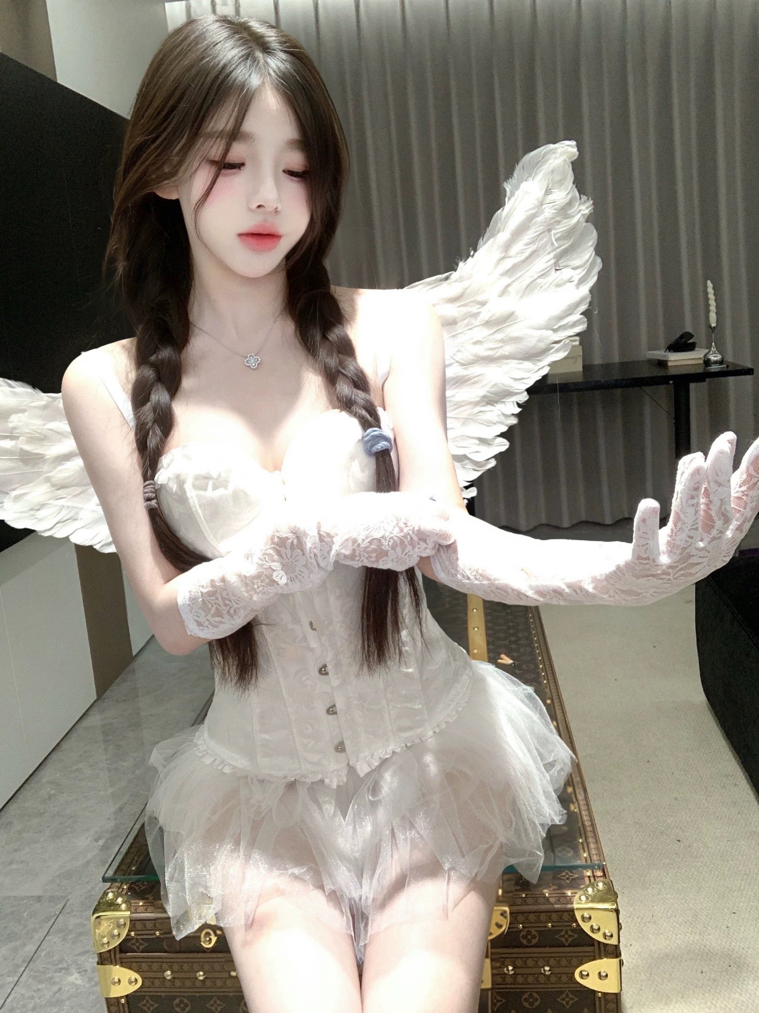 Fallen Angel Seduction Set - Black