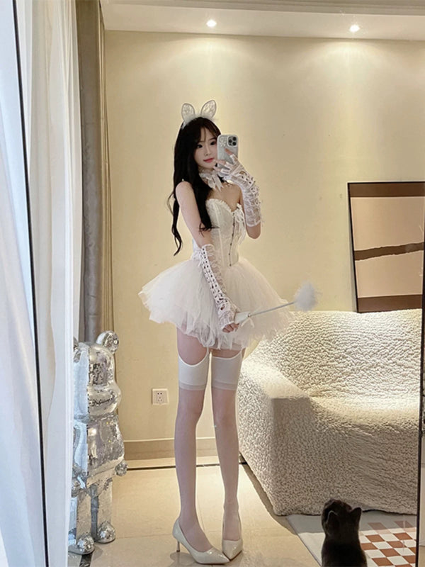 堕落天使诱惑套装-白色