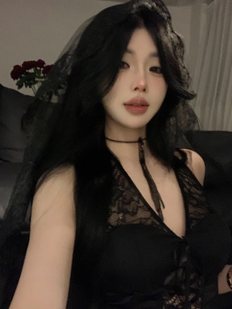 午夜透视优雅御姐缎面裙