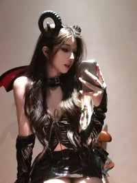 调皮小恶魔曲线紧身裙