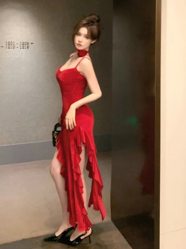 天鹅绒梦幻缎面衬裙