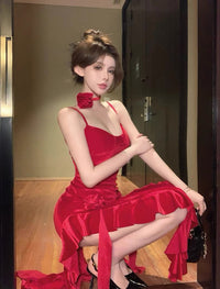 天鹅绒梦幻缎面衬裙