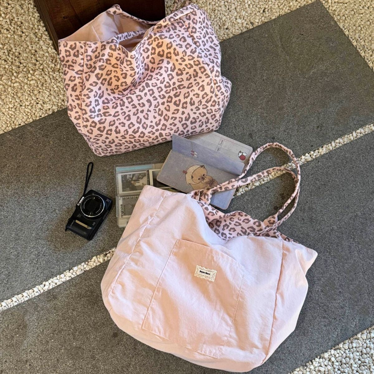 DISPLAY ONLY - Large-Capacity Leopard Print Tote Bag