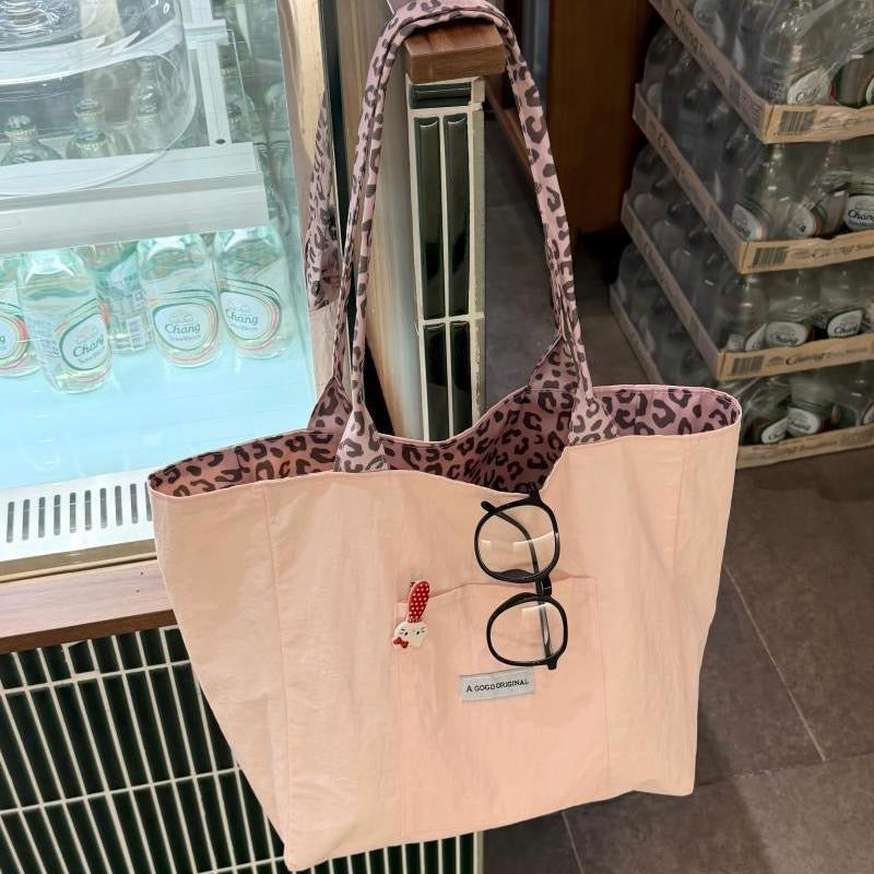 DISPLAY ONLY - Large-Capacity Leopard Print Tote Bag