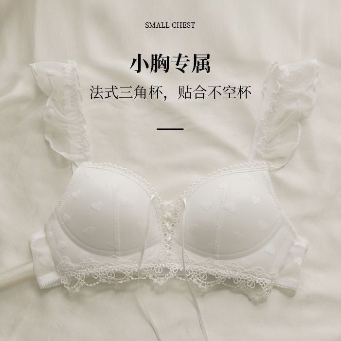 小胸显大高质量软蕾丝胸衣套装