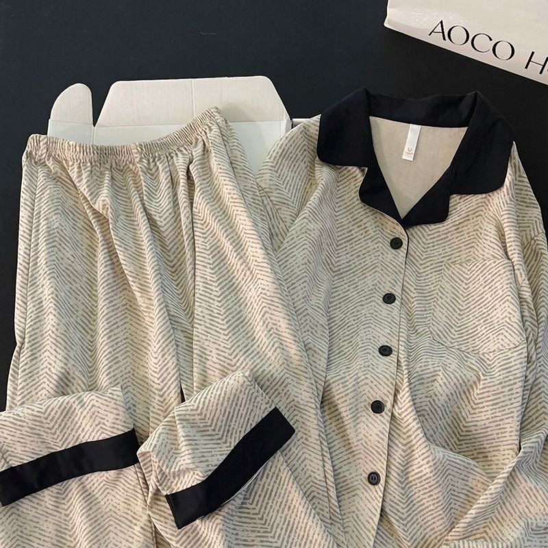 Women’s Pure Cotton Textured Jacquard Pajama Set