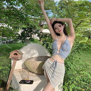 Beach Muse Backless Maxi Swimsuit