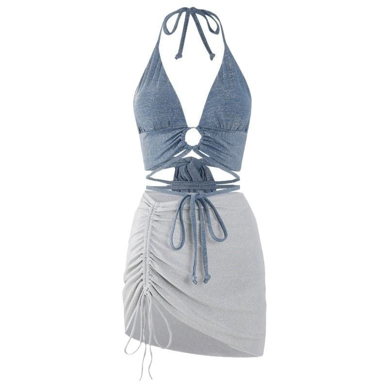 Beach Muse Backless Maxi Swimsuit