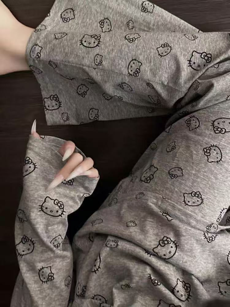 美肩款｜慵懒露肩高弹家居服套装