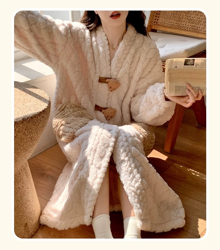 WarmCloud Home Fleece Robe