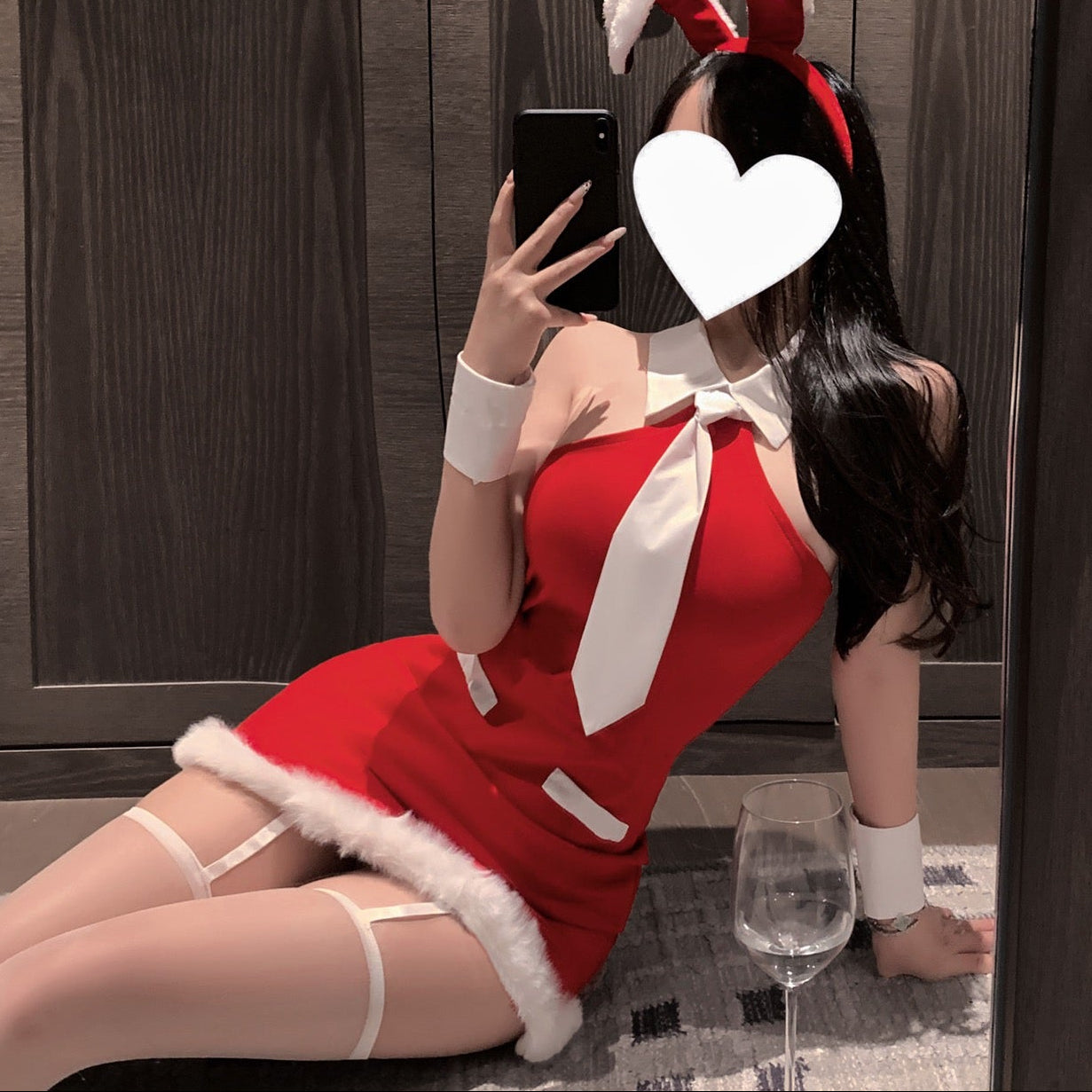 圣诞甜心超短裙