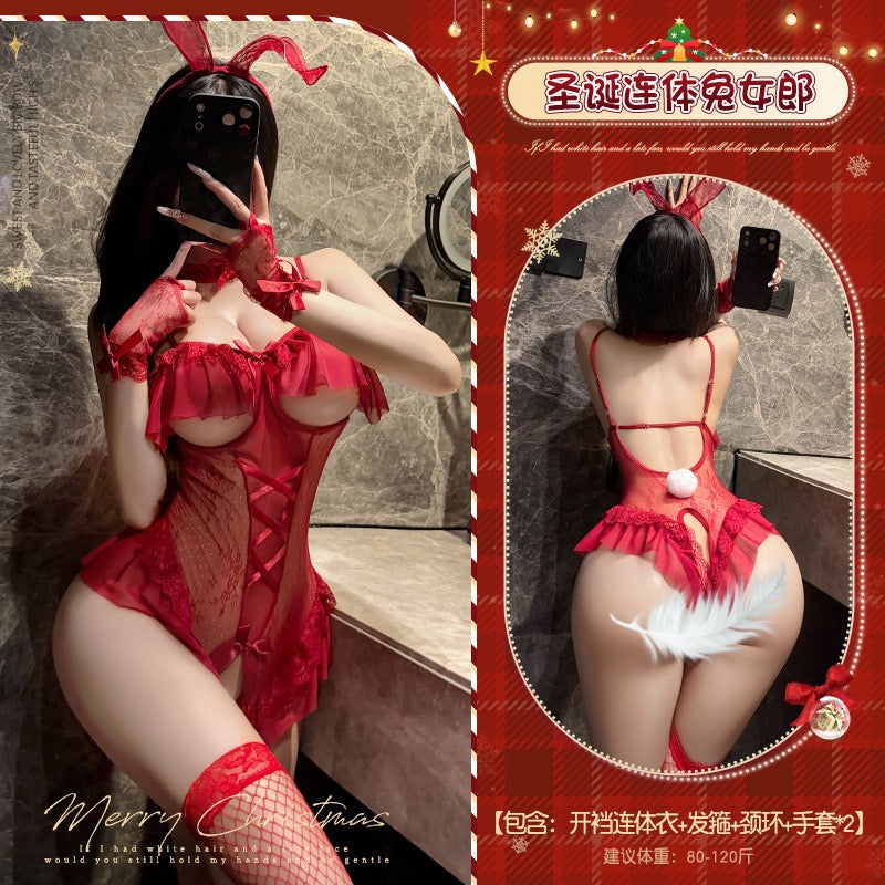 Midnight Mistletoe Mini Dress