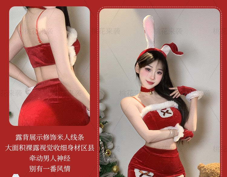 圣诞宝贝露腰连衣裙