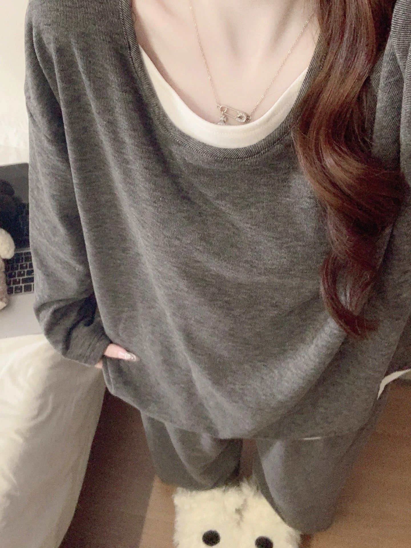 羊绒慵懒家居服两件套