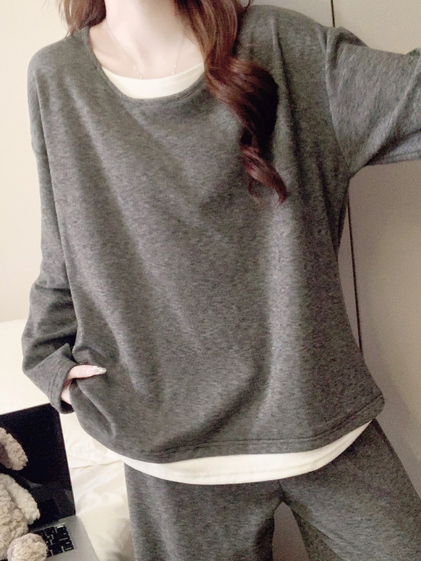 羊绒慵懒家居服两件套