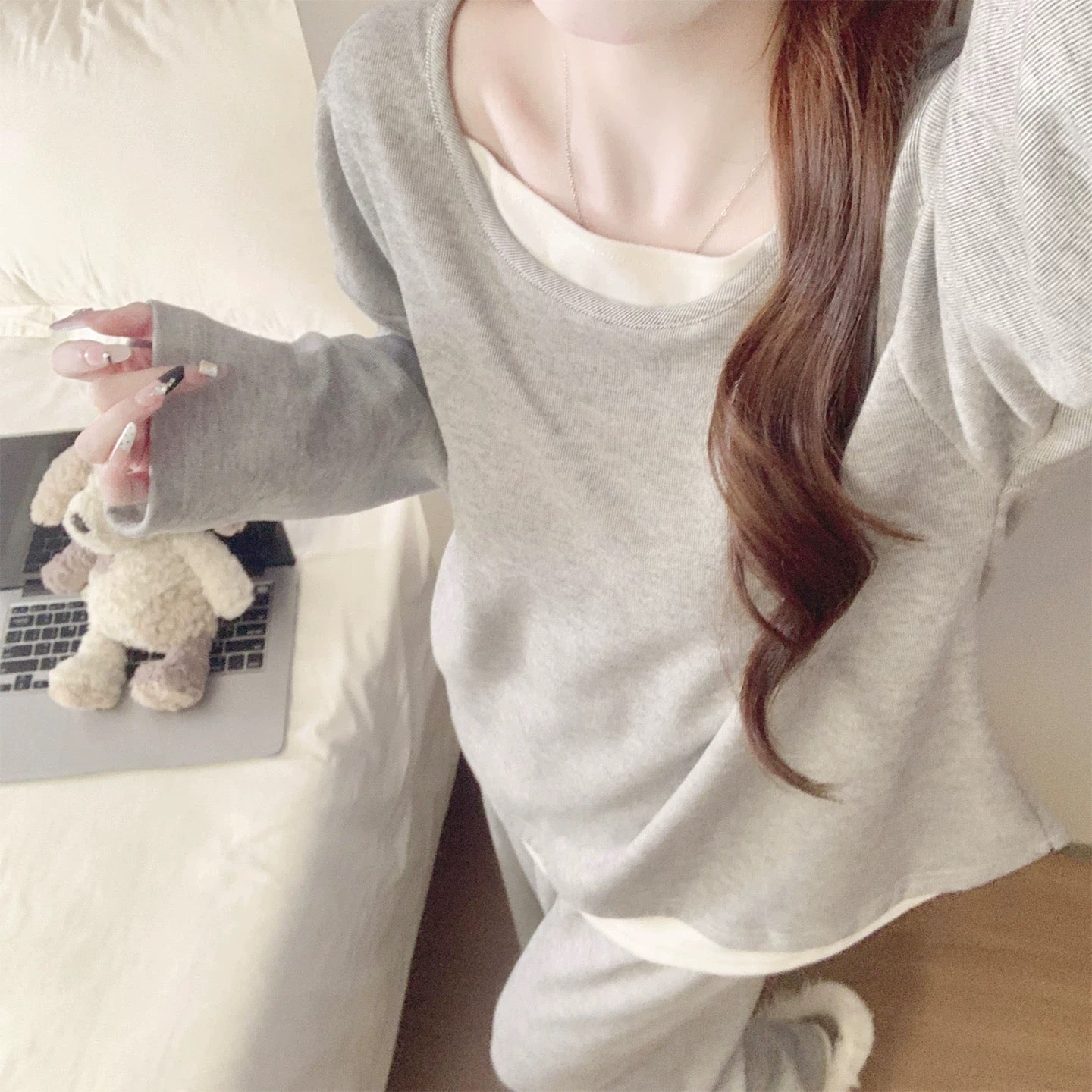 羊绒慵懒家居服两件套