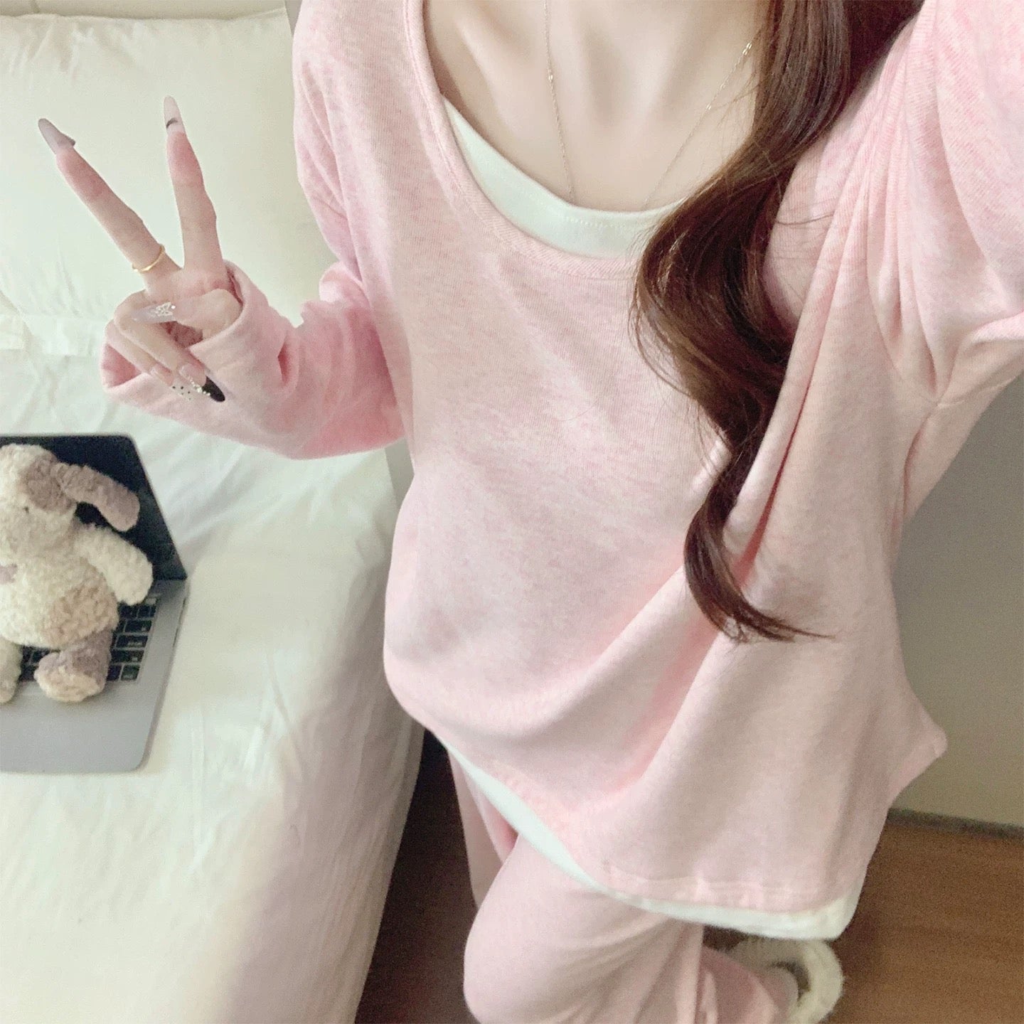 羊绒慵懒家居服两件套