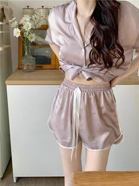 Lavender Silk Short Pajama