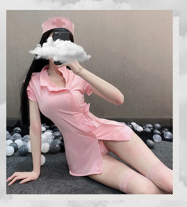 Pink Cutie Tight Nurse Costume